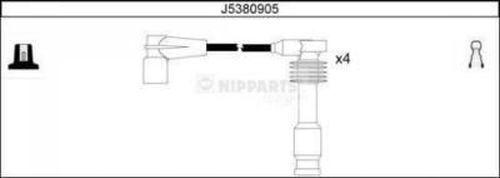 Nipparts J5380905 - Комплект проводов зажигания autosila-amz.com