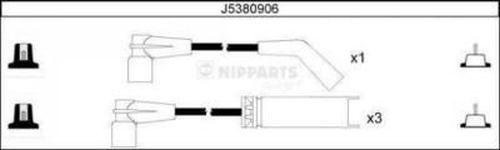 Nipparts J5380906 - Комплект проводов зажигания autosila-amz.com