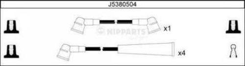 Nipparts J5380504 - Комплект проводов зажигания autosila-amz.com