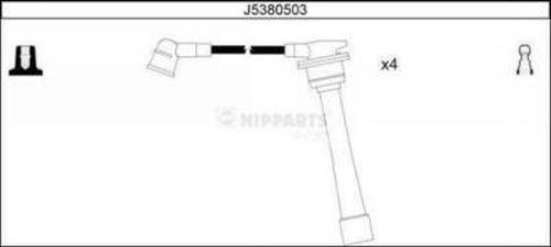 Nipparts J5380503 - Комплект проводов зажигания autosila-amz.com
