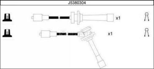 Nipparts J5380304 - Комплект проводов зажигания autosila-amz.com