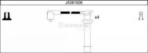 Nipparts J5381006 - Комплект проводов зажигания autosila-amz.com