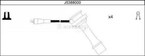 Nipparts J5388000 - Комплект проводов зажигания autosila-amz.com