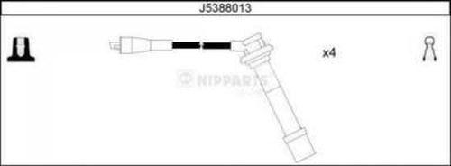 Nipparts J5388013 - Комплект проводов зажигания autosila-amz.com