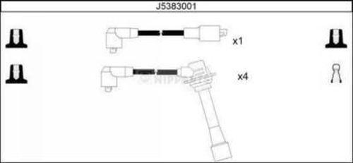 Nipparts J5383001 - Комплект проводов зажигания autosila-amz.com