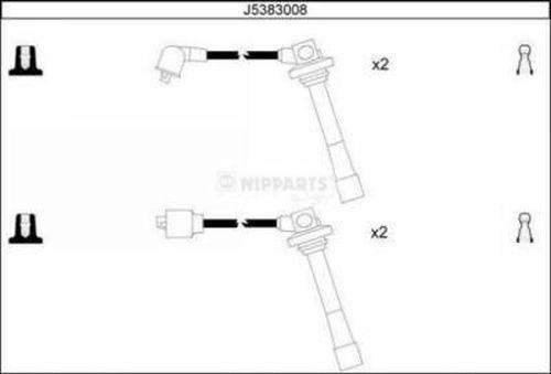 Nipparts J5383008 - Комплект проводов зажигания autosila-amz.com