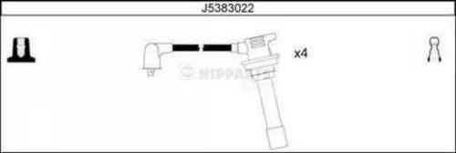 Nipparts J5383022 - Комплект проводов зажигания autosila-amz.com