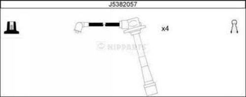 Nipparts J5382057 - Комплект проводов зажигания autosila-amz.com