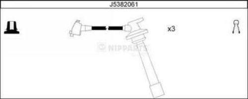 Nipparts J5382061 - Комплект проводов зажигания autosila-amz.com