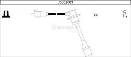 Nipparts J5382063 - Комплект проводов зажигания autosila-amz.com