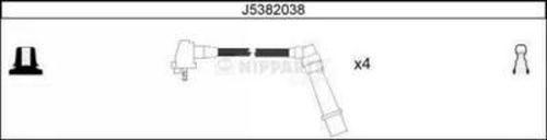 Nipparts J5382038 - Комплект проводов зажигания autosila-amz.com