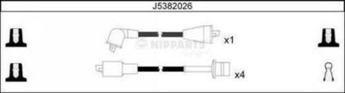 Nipparts J5382026 - Комплект проводов зажигания autosila-amz.com