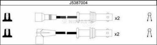 Nipparts J5387004 - Комплект проводов зажигания autosila-amz.com