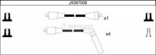 Nipparts J5387008 - Комплект проводов зажигания autosila-amz.com