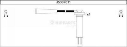 Nipparts J5387011 - Комплект проводов зажигания autosila-amz.com