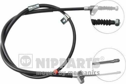 Nipparts J16627 - Тросик, cтояночный тормоз autosila-amz.com