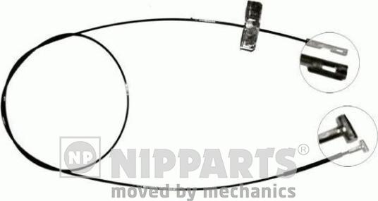 Nipparts J17252 - Тросик, cтояночный тормоз autosila-amz.com
