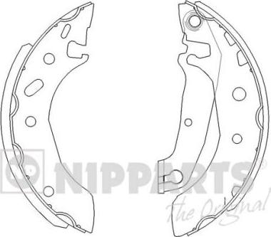 Nipparts J3503038 - Комплект тормозных колодок, барабанные autosila-amz.com