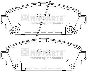 Nipparts J3604048 - Тормозные колодки, дисковые, комплект autosila-amz.com