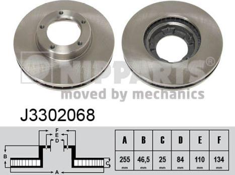 Nipparts J3302068 - Тормозной диск autosila-amz.com