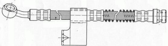 Nipparts J3700543 - Тормозной шланг autosila-amz.com