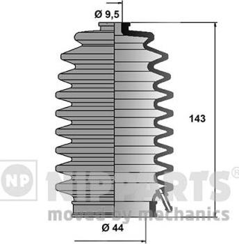 Nipparts J2844002 - Комплект пыльника, рулевое управление autosila-amz.com