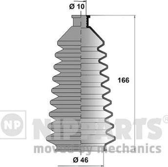 Nipparts J2848000 - Комплект пыльника, рулевое управление autosila-amz.com