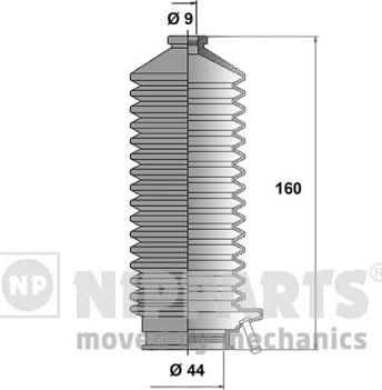 Nipparts J2842007 - Комплект пыльника, рулевое управление autosila-amz.com