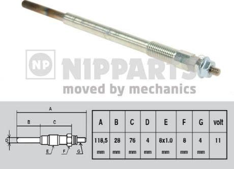 Nipparts N5713014 - Свеча накаливания autosila-amz.com
