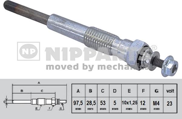Nipparts N5712030 - Свеча накаливания autosila-amz.com