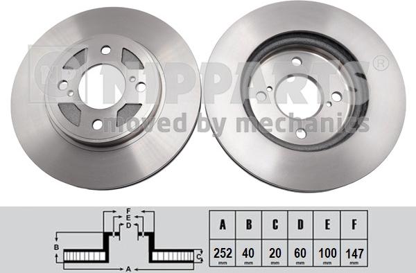 Nipparts N3308033 - Тормозной диск autosila-amz.com
