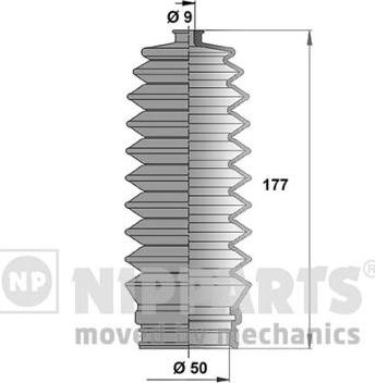 Nipparts N2844021 - Комплект пыльника, рулевое управление autosila-amz.com