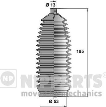 Nipparts N2840907 - Комплект пыльника, рулевое управление autosila-amz.com