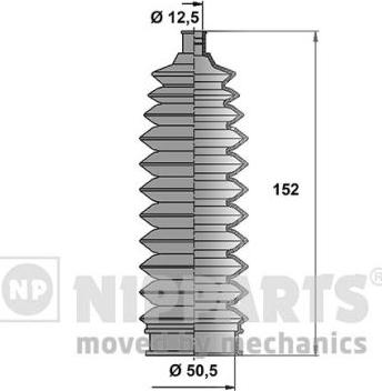 Nipparts N2848004 - Комплект пыльника, рулевое управление autosila-amz.com