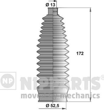 Nipparts N2848012 - Комплект пыльника, рулевое управление autosila-amz.com