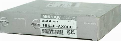 NISSAN 16546-AX000 - Воздушный фильтр, двигатель autosila-amz.com