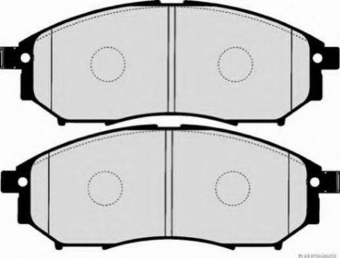 NISSAN D1060-5X00A - Тормозные колодки, дисковые, комплект autosila-amz.com