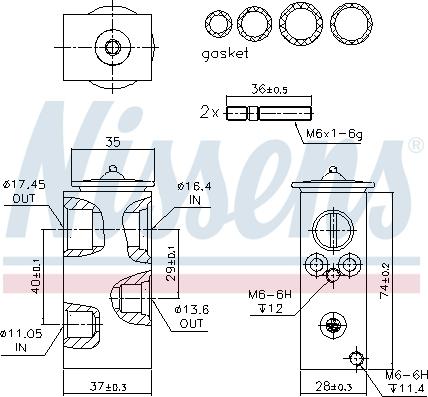 Nissens 999292 - Расширительный клапан, кондиционер autosila-amz.com