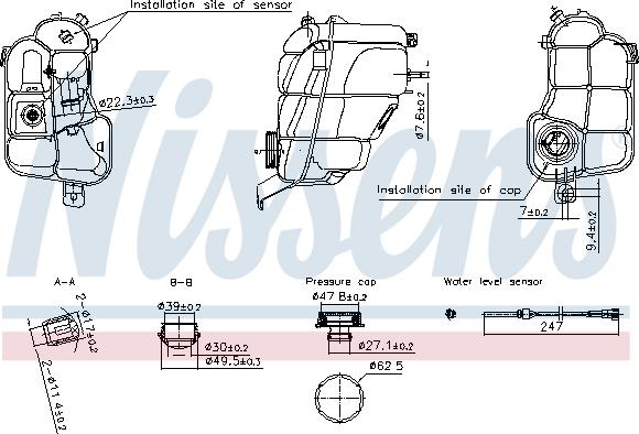 Nissens 996294 - Компенсационный бак, охлаждающая жидкость autosila-amz.com