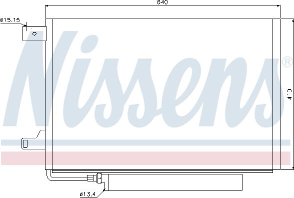 Nissens 94911 - Радиатор кондиционера MERCEDES A-CLASS 150 04- autosila-amz.com