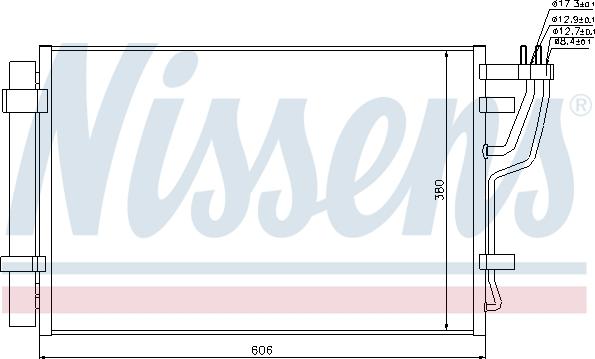 Nissens 94981 - Конденсатор кондиционера autosila-amz.com