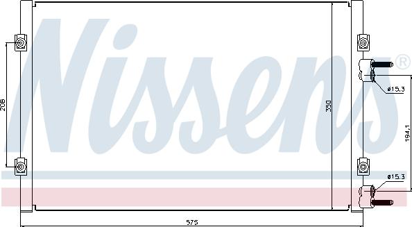 Nissens 94928 - Конденсатор кондиционера autosila-amz.com