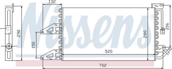 Nissens 94566 - Конденсатор кондиционера autosila-amz.com