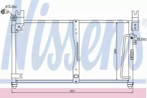 Nissens 94510 - Конденсатор кондиционера autosila-amz.com