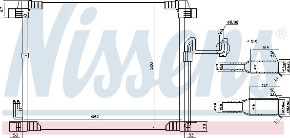 Nissens 940616 - Конденсатор кондиционера autosila-amz.com