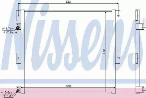 Nissens 940133 - Конденсатор кондиционера autosila-amz.com