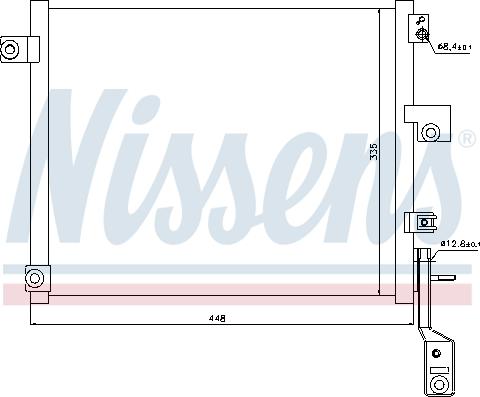 Nissens 940171 - Радиатор кондиционера HYUNDAI ATOS 1.1  05- autosila-amz.com