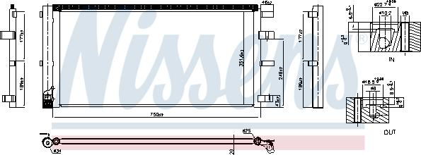 Nissens 940829 - Конденсатор кондиционера autosila-amz.com