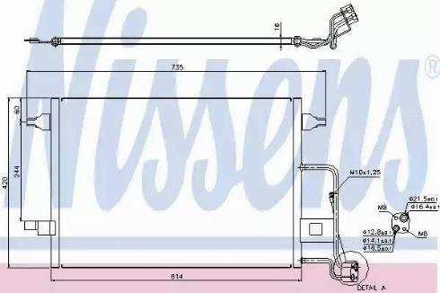 Nissens 940306 - Конденсатор кондиционера autosila-amz.com