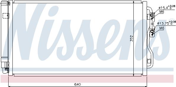 Nissens 940236 - Конденсатор кондиционера autosila-amz.com